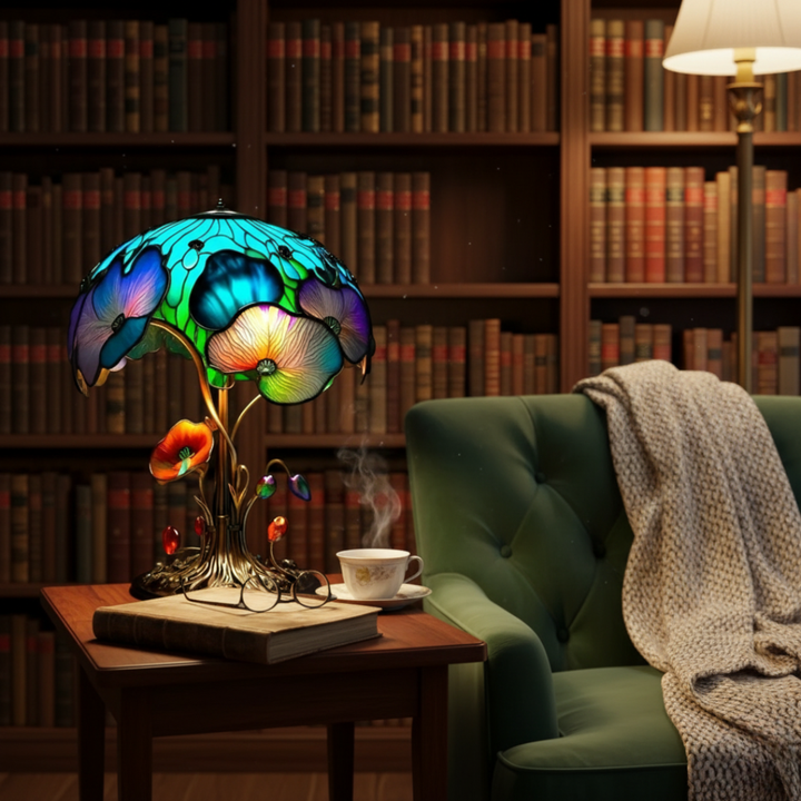 Bohemian Style Mushroom Floral Table Lamp