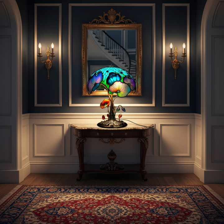 Bohemian Style Mushroom Floral Table Lamp