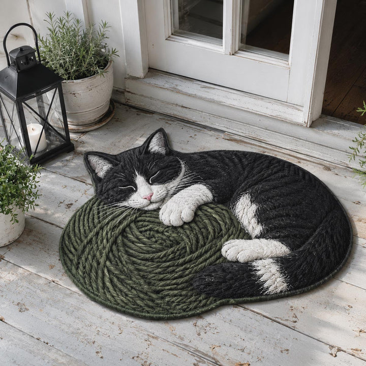 Personalized Cat-Shaped Doormat NCU0QN100