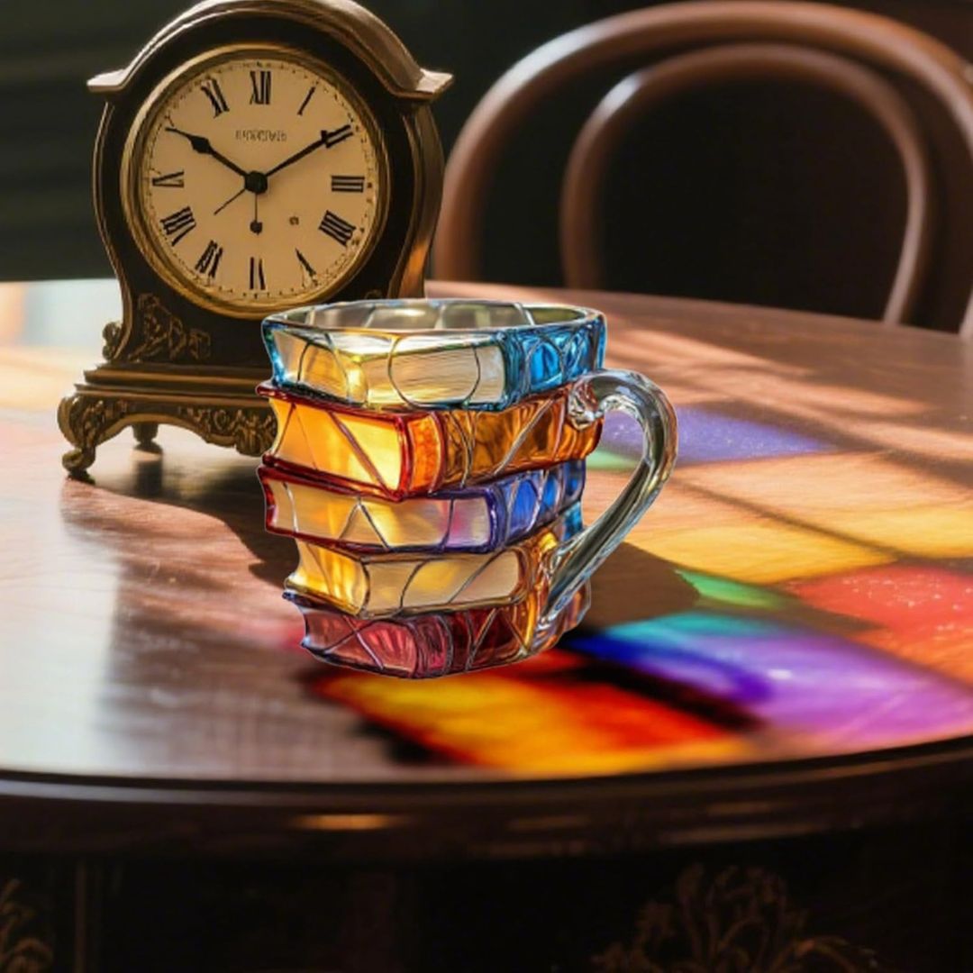 One-of-a-Kind 3D Happiness Mug for Book Lovers