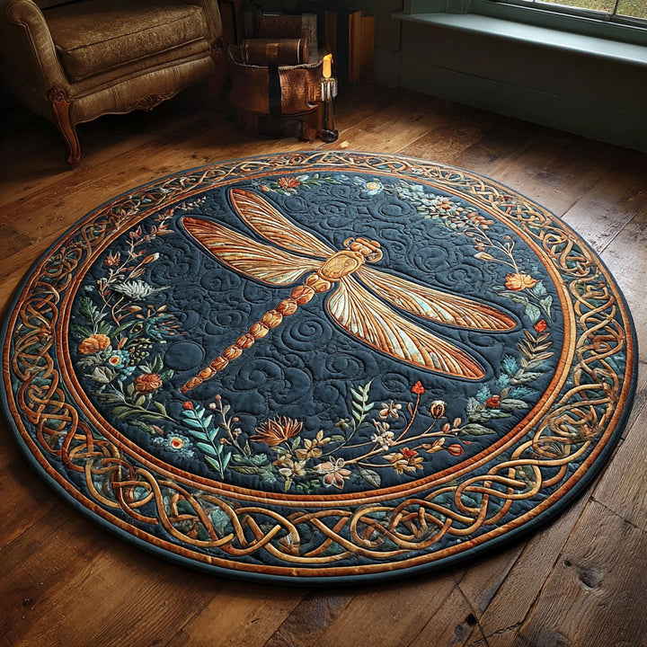 Amber Meadow Quilted Round Mat - Model NCU0NTV555