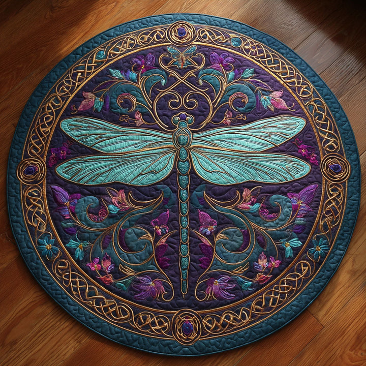 Amethyst Glow Quilted Round Mat - Model NCU0NTV549