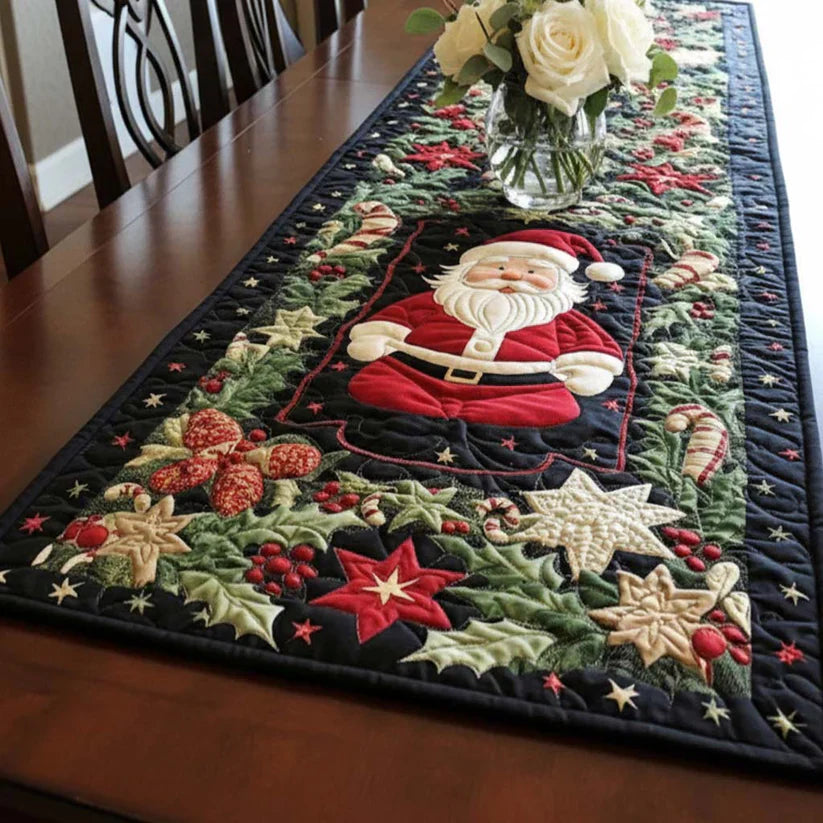 Arctic Glow Quilted Table Runner