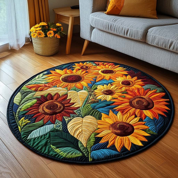 Autumn Breeze Quilted Round Mat - NCU0NT1275