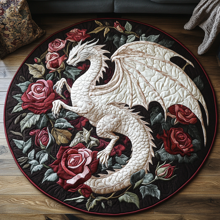 Azure Wing Quilted Circular Mat - Model NCU0DK1029