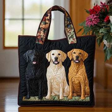 Artisan Bag Featuring Three Labrador Designs – Perfect Gift Idea