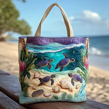 Lagoon Pattern Quilted Bag – Roomy and Lightweight
