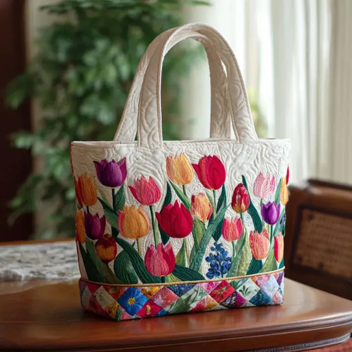 Spacious and Lightweight Women's Tulip Garden Tote
