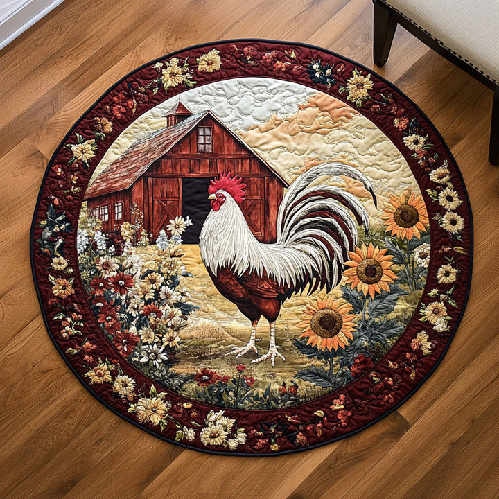 Barnyard Majesty Round Quilted Mat - NCU0PT1079