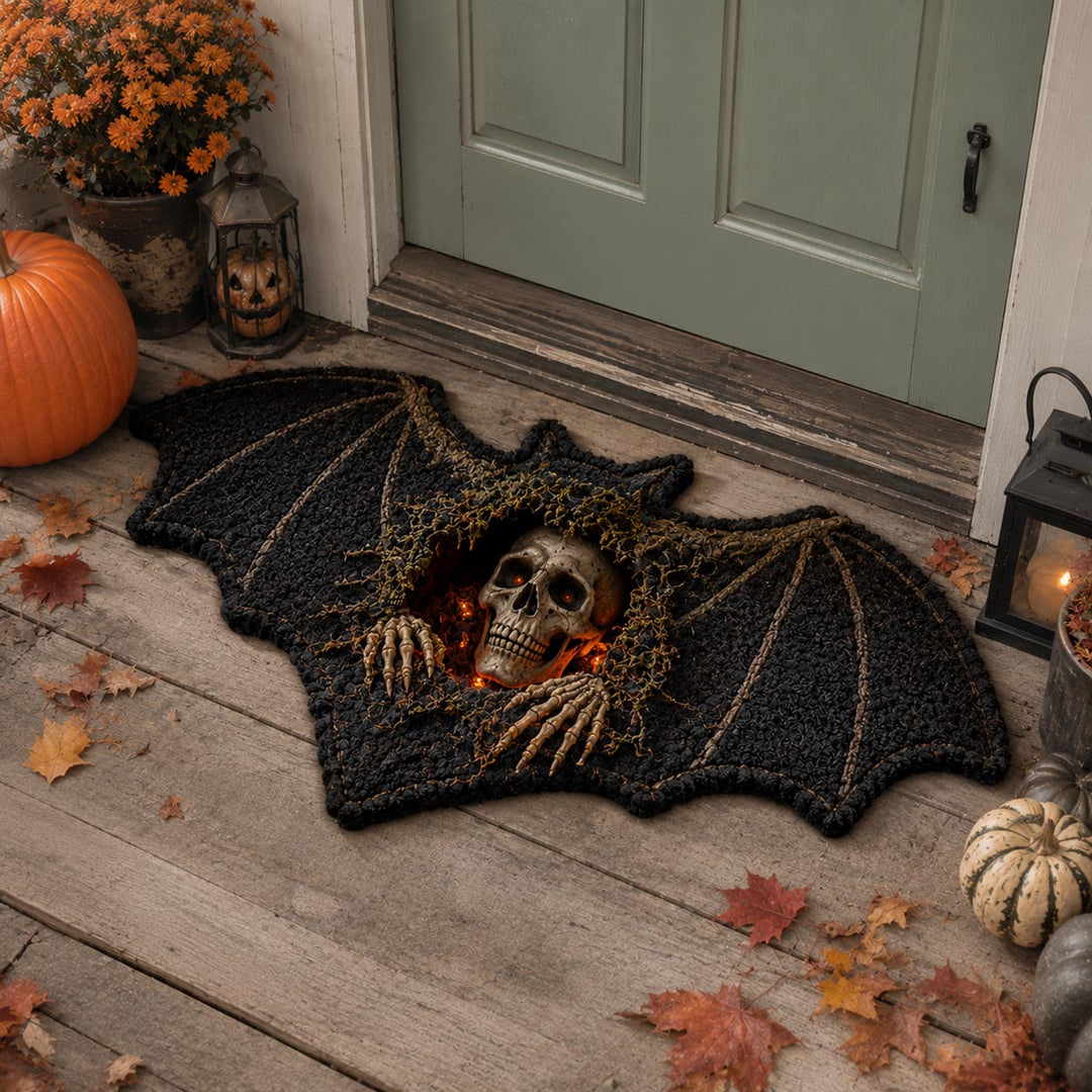 Custom Bat Crypt Shaped Doormat - NCU0DV2303