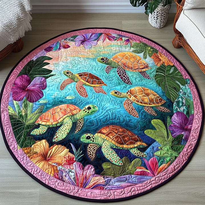 Round Quilted Beach Bliss Mat - NCU0TL1451