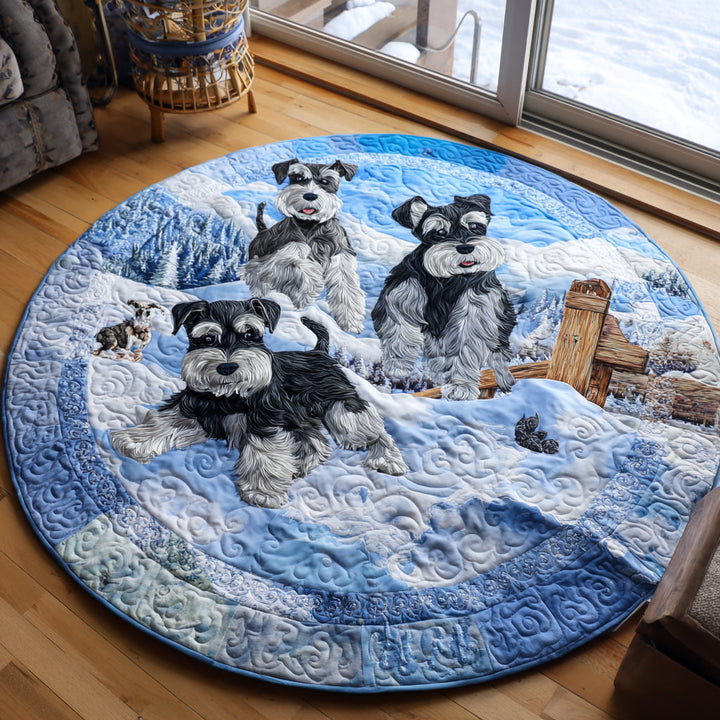 Bearded Joy Round Quilted Mat - Model NCU0DV1209