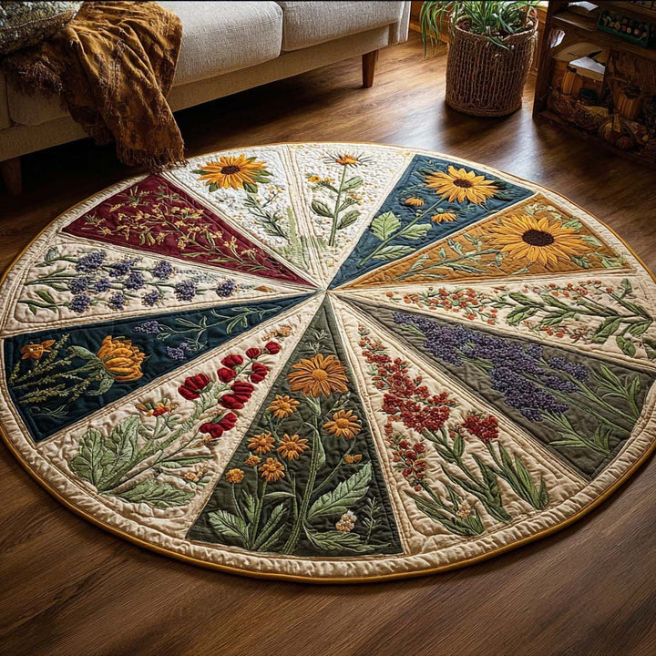 Blossom Dream Quilted Round Mat - Model NCU0NNT2006