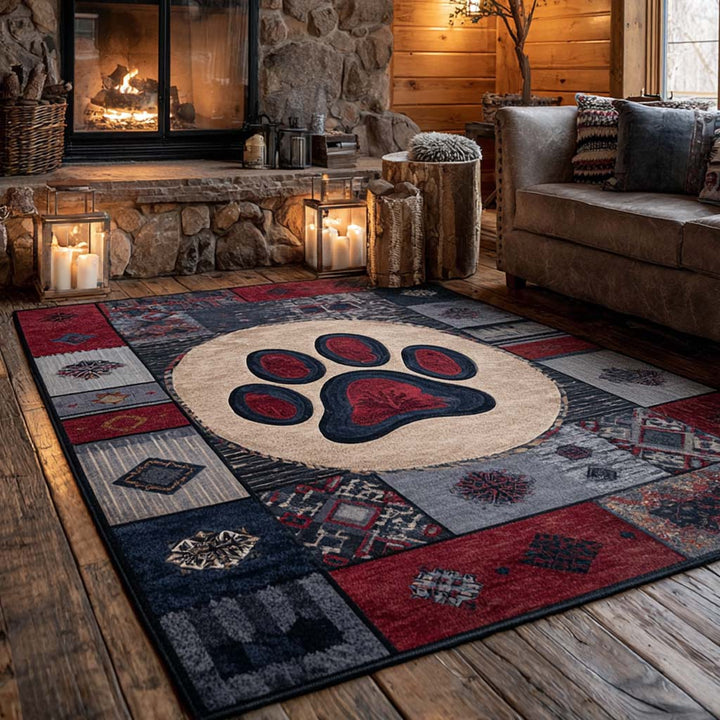 NCU0NXD1275 Cabin Paw Design Area Rug