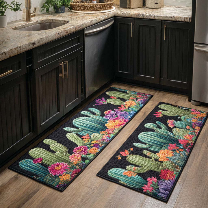Cactus Blossom Kitchen Area Rug - Model NCU0DK10921