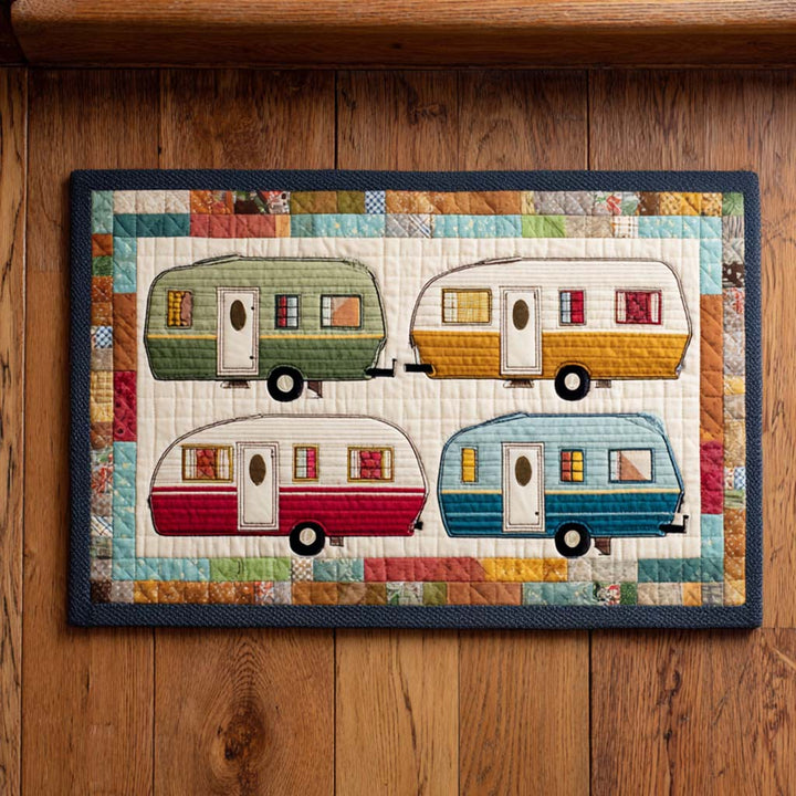 Camper Patchwork Welcome Mat NCU0NT10322