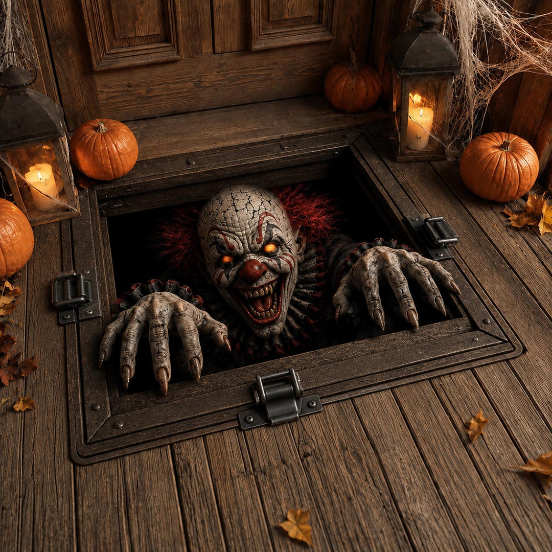 Custom Shaped Doormat: Carnival Nightmare Design NCU0DV2422