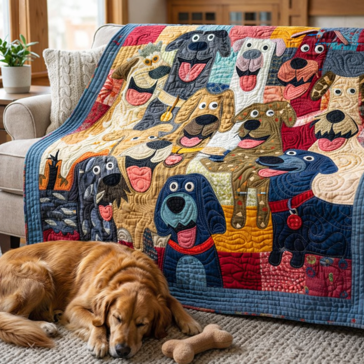 Happy Dogs WM0808001CL Quilt
