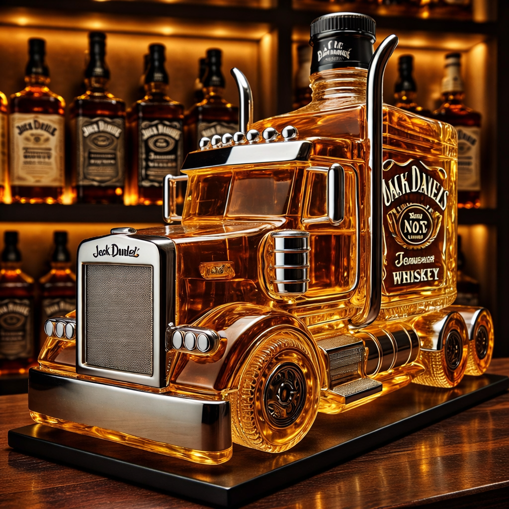 Whisky Bottle - Truck Trailer