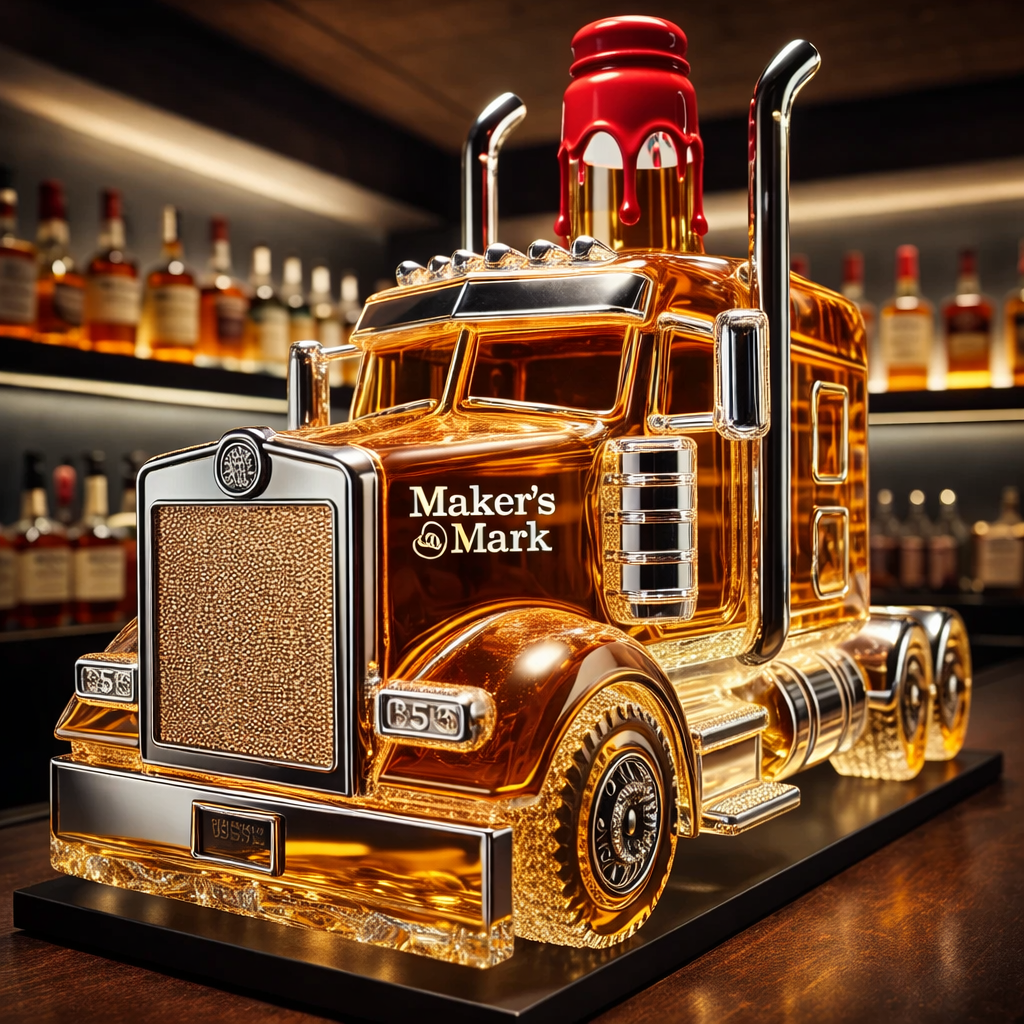 Whisky Bottle - Truck Trailer