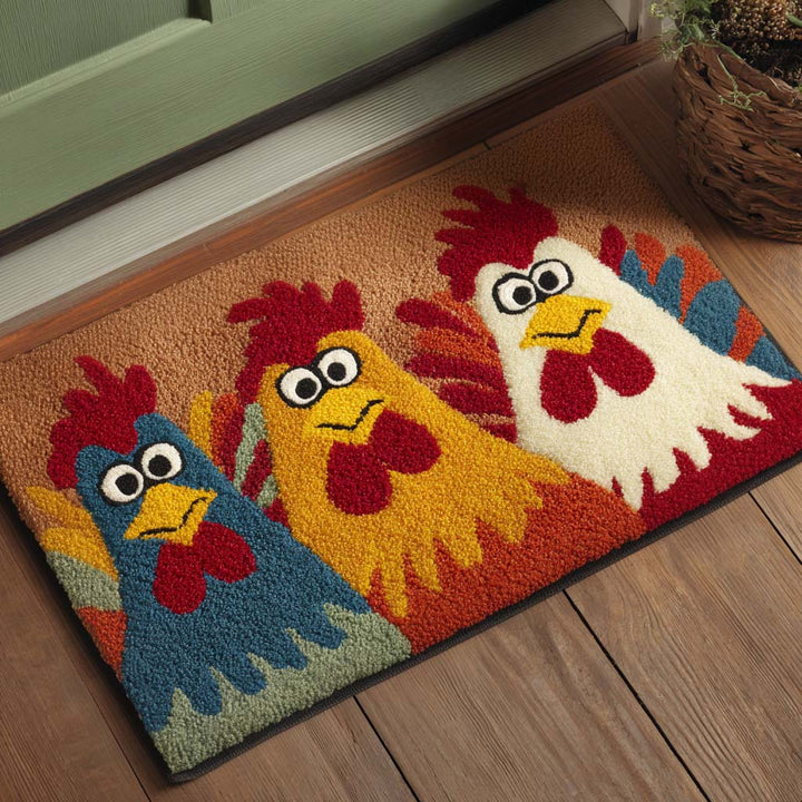 Clucky Charm Welcome Mat NCU0PT9516