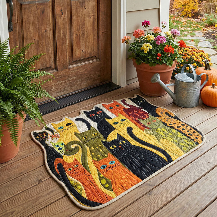 Personalized Cat-Shaped Doormat NCU0QN090