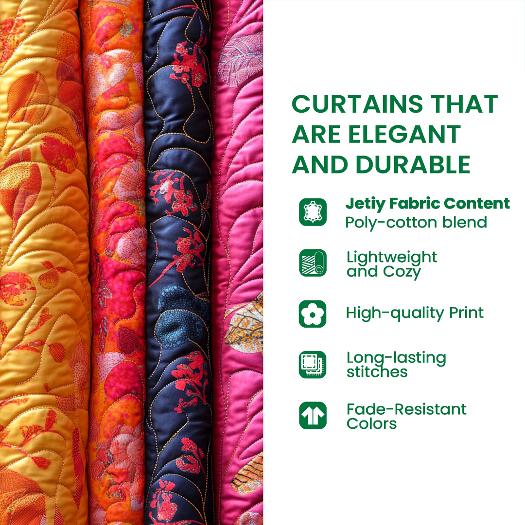 Wildflower Dreams Quilted Curtains NCU0PT11231