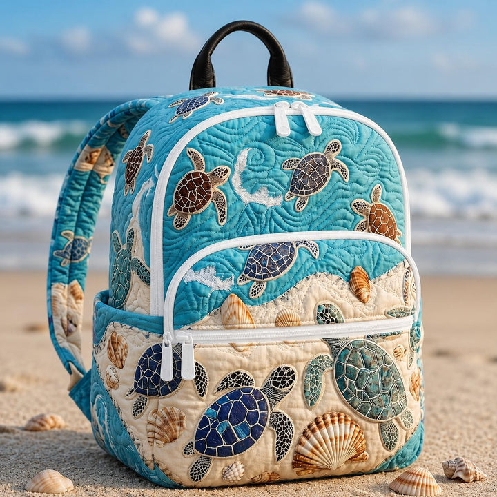 Bichon Frise Quilted Mountain Backpack with Triple Zipper Closure LD13