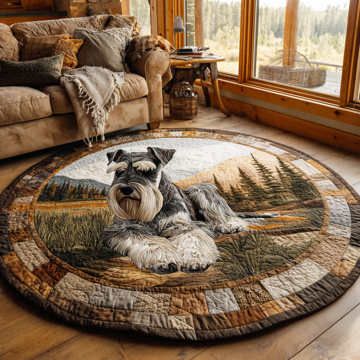 Dandelion Pup Quilted Round Mat - Model NCU0DV1218