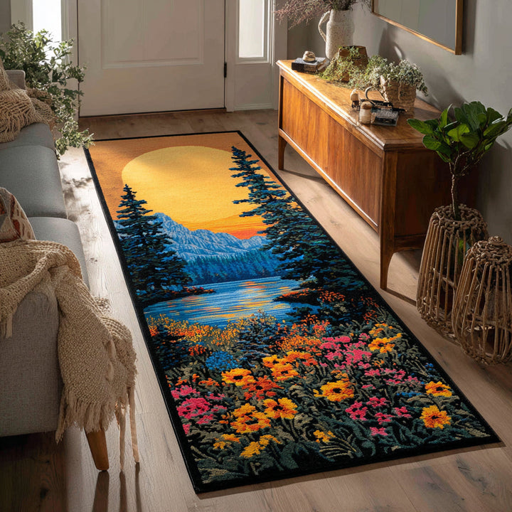 Sunrise Runner Carpet - Forest Bloom Design NCU0HH1027