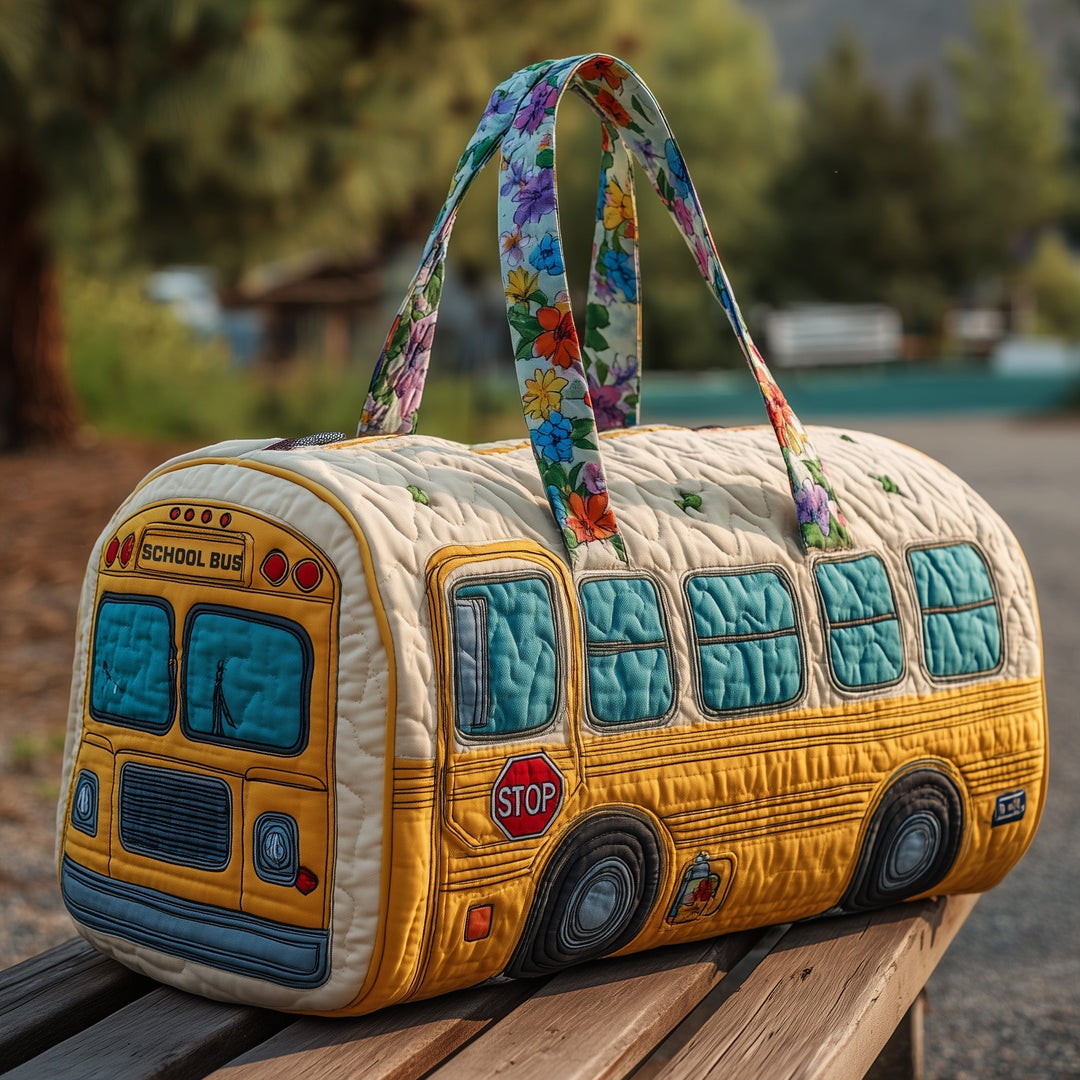 Quilted School Bus Duffle Bag - Model GFTOHD10999