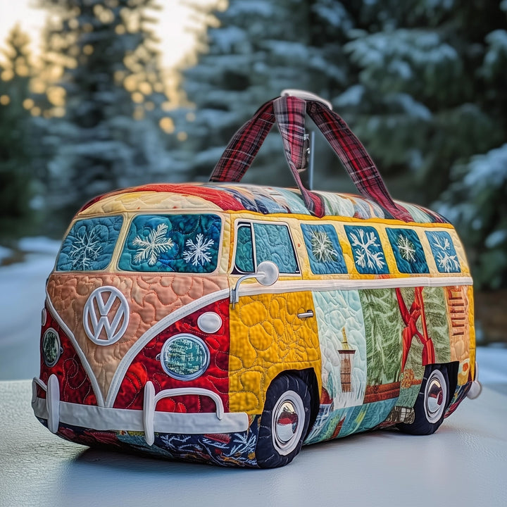 Quilted Duffle Bag in Snowflake Van Design - GFTOMA4524