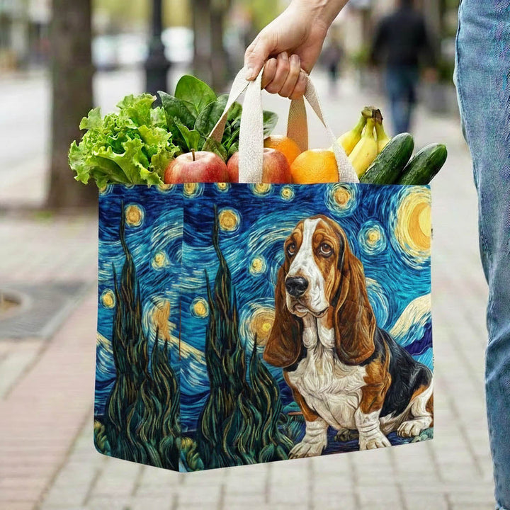 Basset Hound Quilted Shopping Bag GFTONT6439
