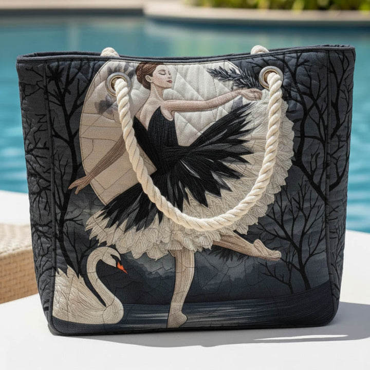Chic Handcrafted Ballerina Beach Tote