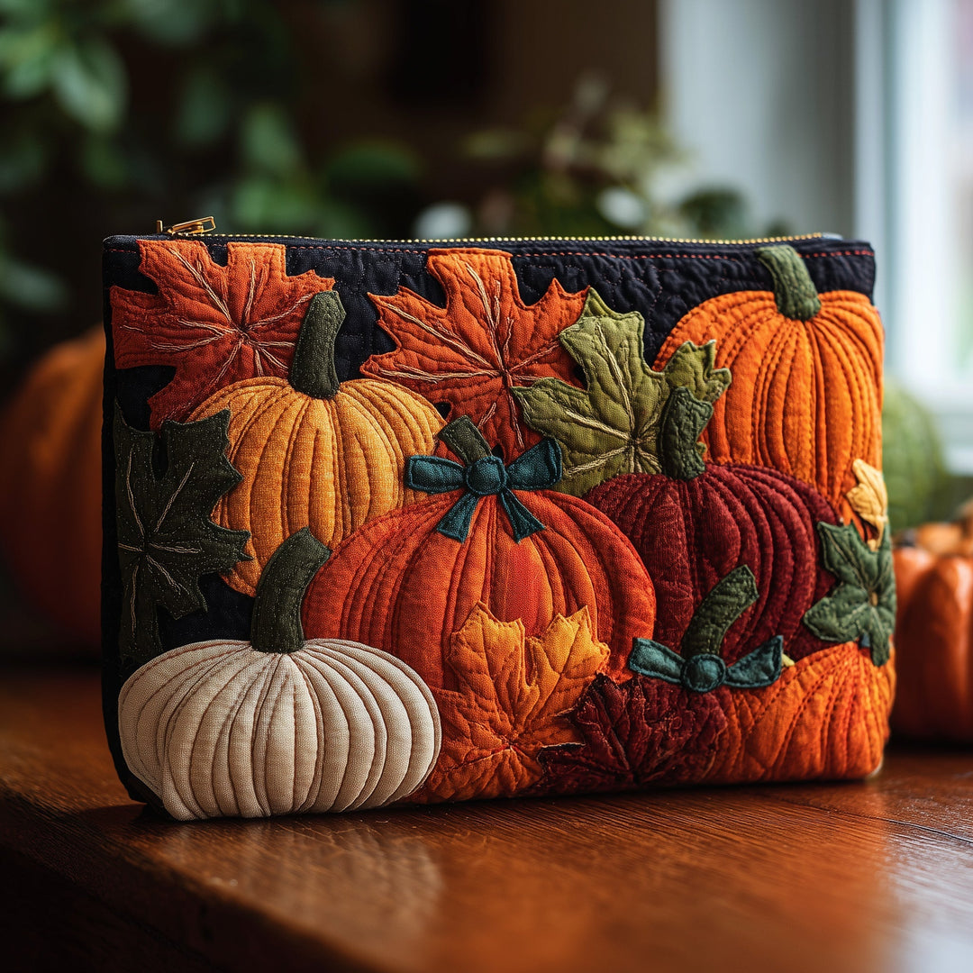 Rustic Pumpkin Charm Quilted Purse GFTOTP10400