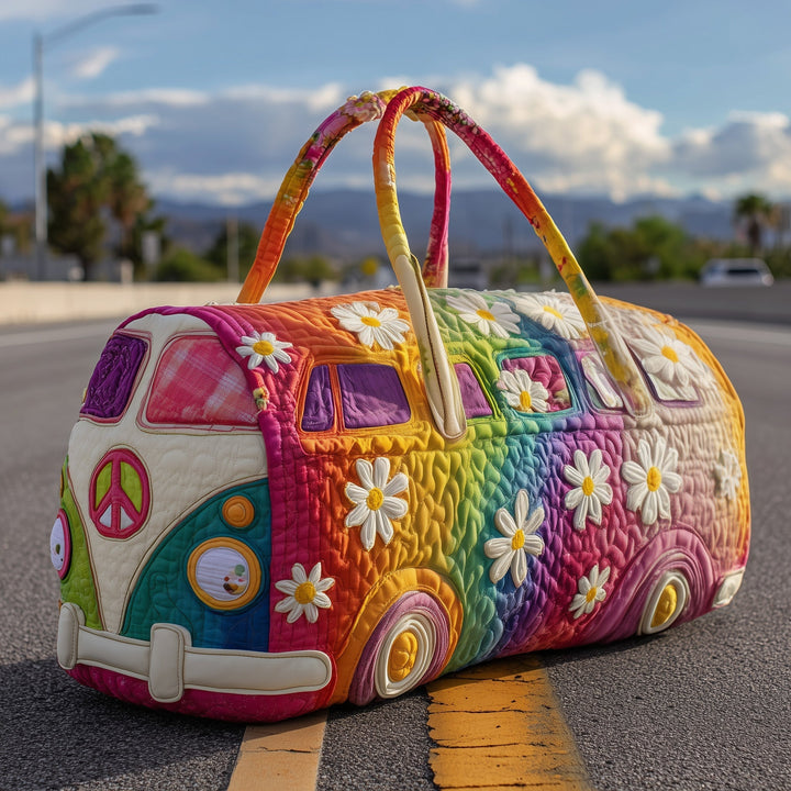 Hippie Journey Quilted Travel Duffle Bag - GFTOTP10823