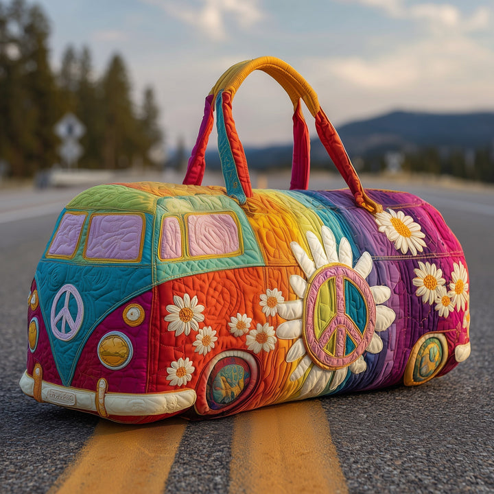 Hippie Journey Quilted Travel Duffle Bag - GFTOTP10824
