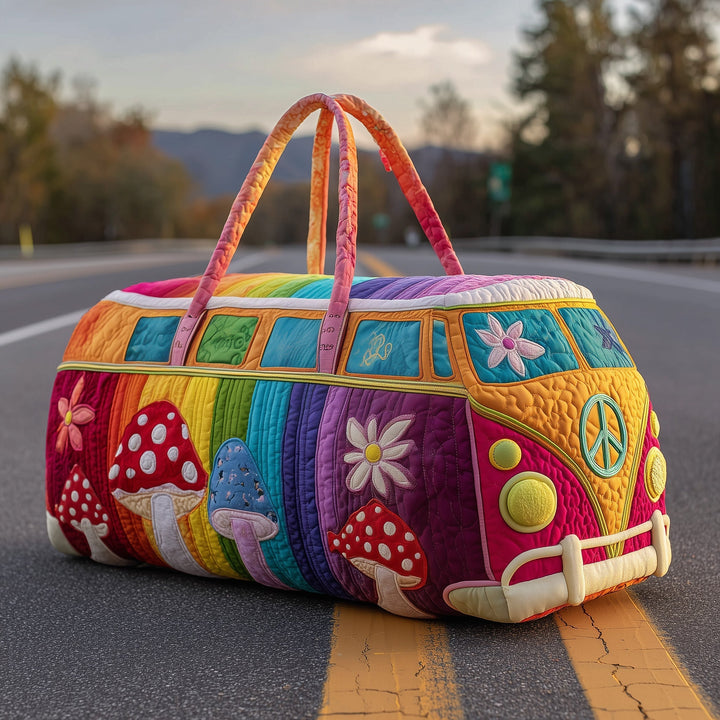 Hippie Van Quilted Travel Duffle Bag - GFTOTP11494