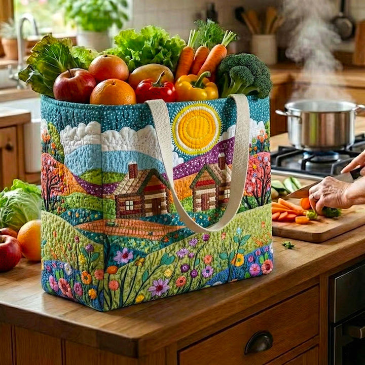 Golden Pastures Quilted Shopping Bag GFTOTP16668