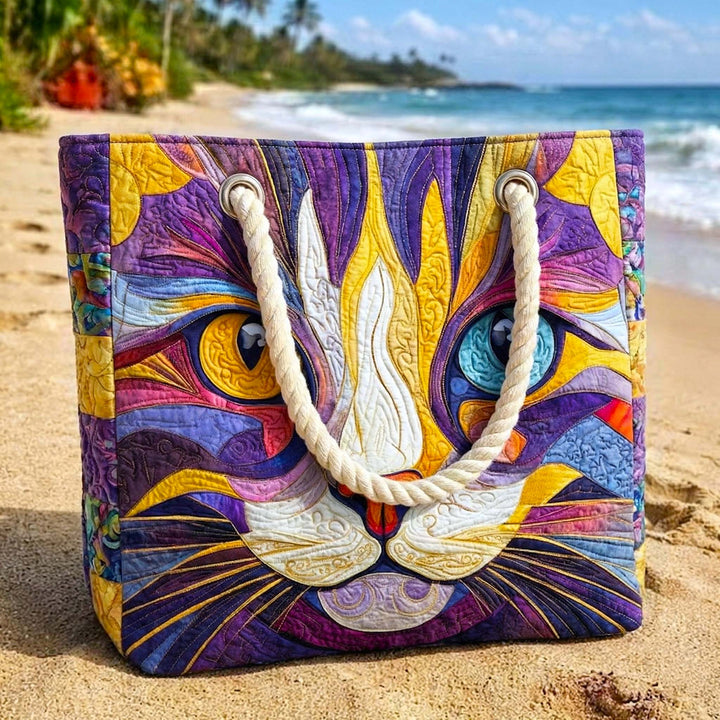 Catitude - Artisan Crafted Beach Tote