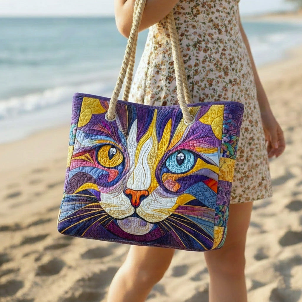 Catitude - Artisan Crafted Beach Tote