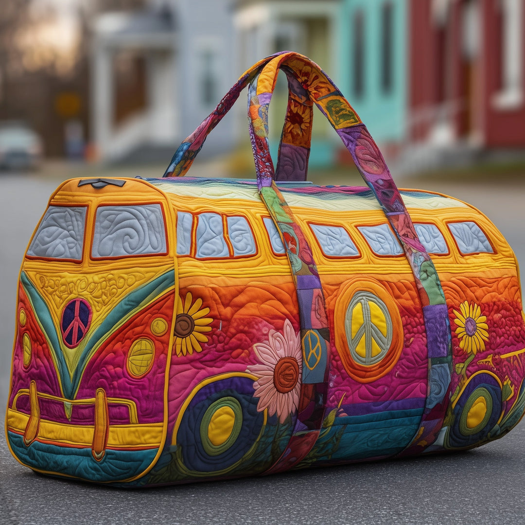 Hippie Van Quilted Travel Duffle Bag GFTOYC220
