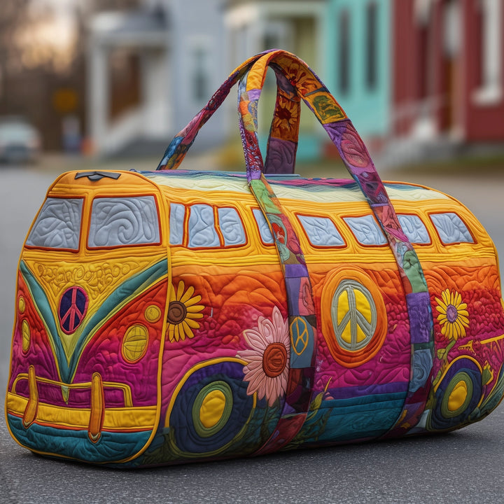 Hippie Van Quilted Travel Duffle Bag GFTOYC220