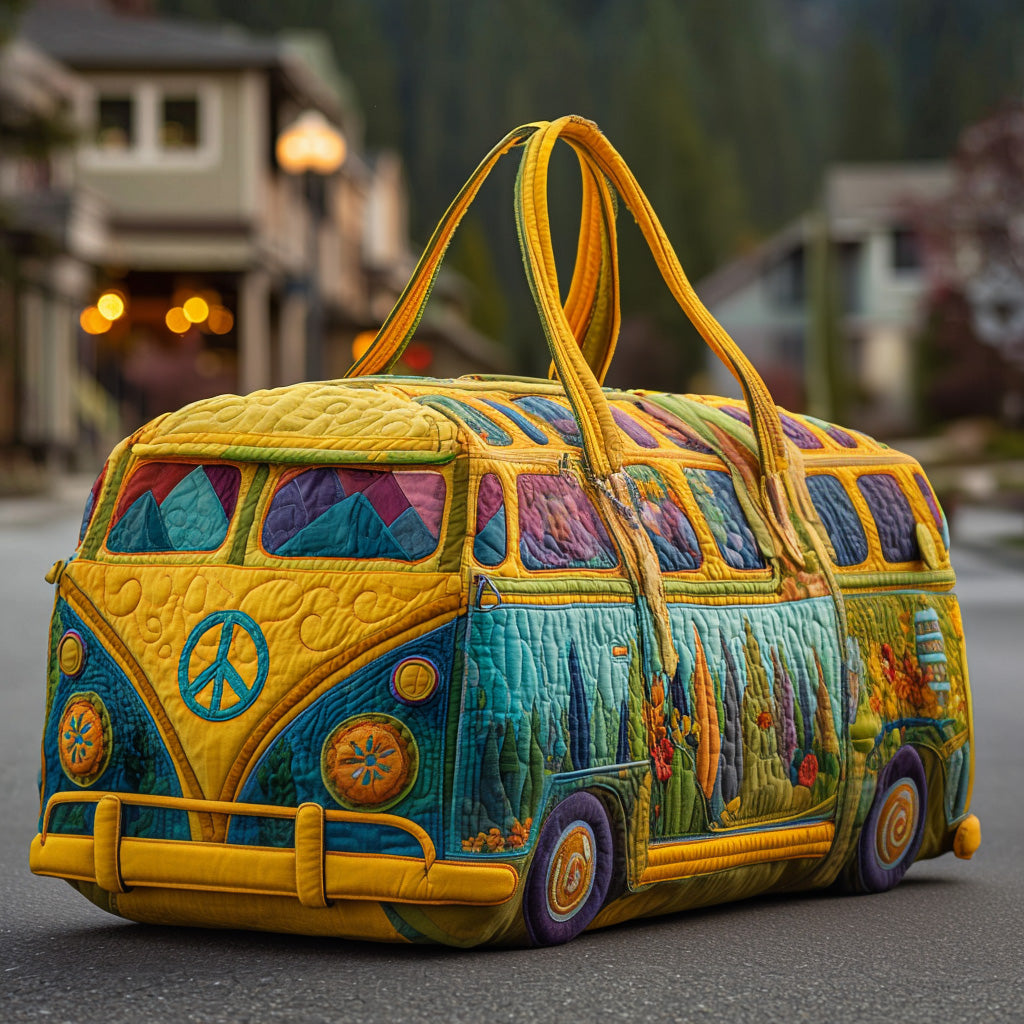 Hippie Van Quilted Travel Duffle Bag - Model GFTOYC41