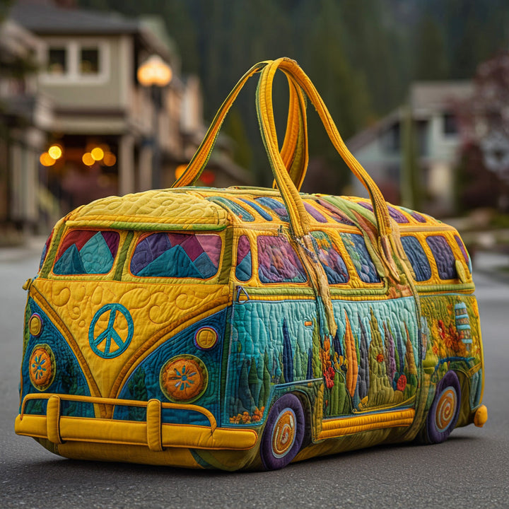 Hippie Van Quilted Travel Duffle Bag - Model GFTOYC41