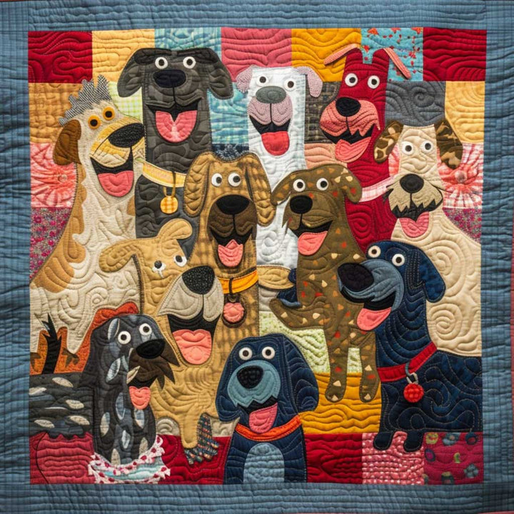 Happy Dogs WM0808001CL Quilt