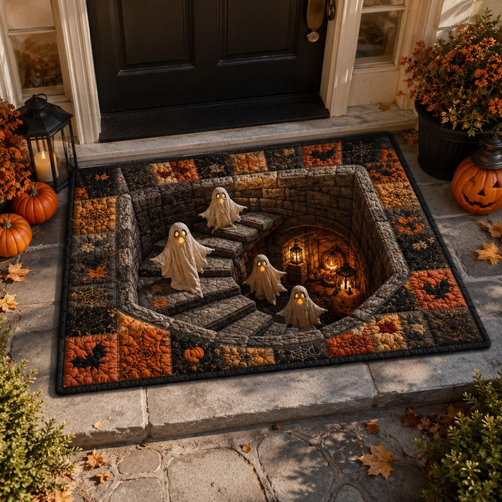 Spooky Haunted Stairway Doormat - NCU0DV2249