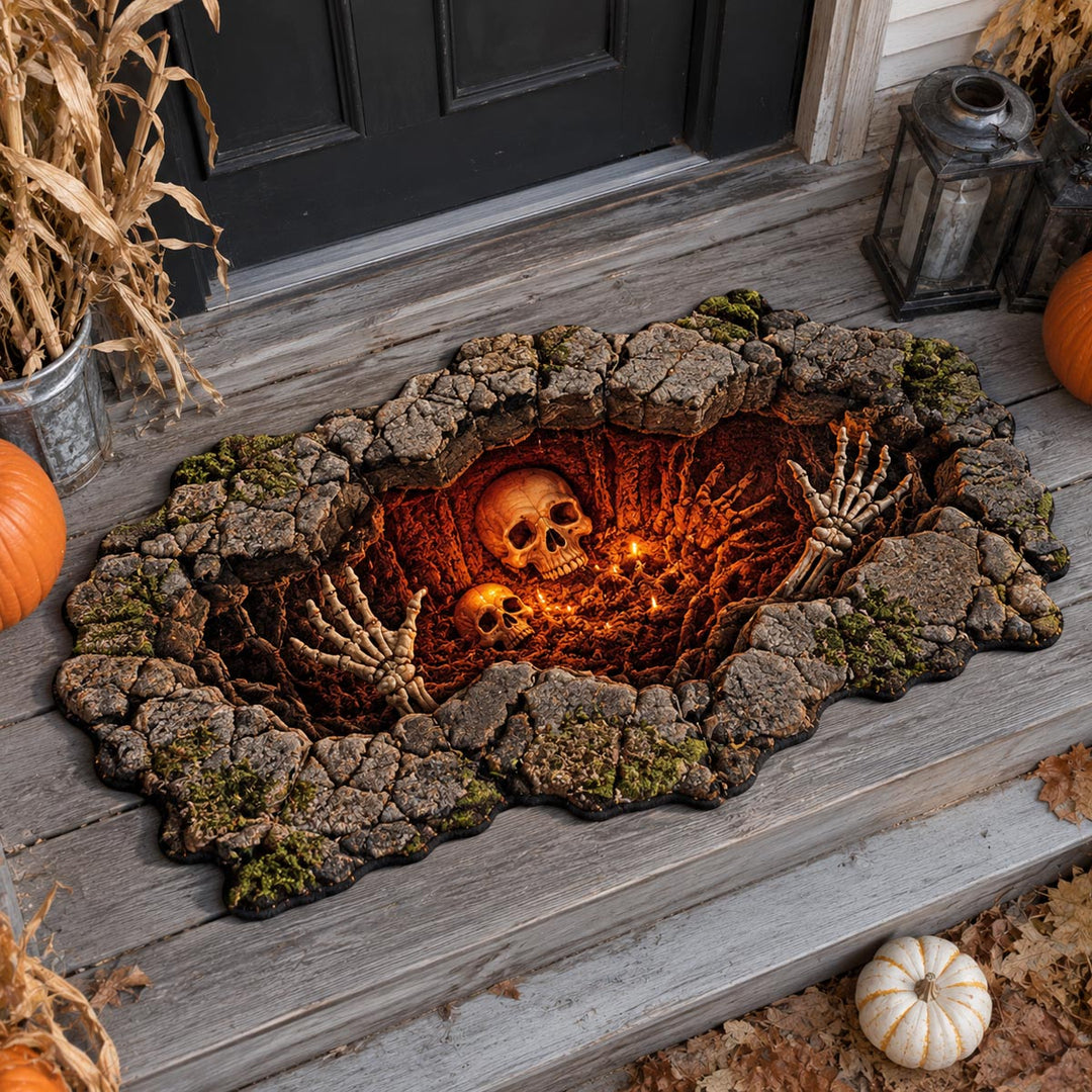 Custom Shape Doormat - Howling Below Design NCU0DV2313