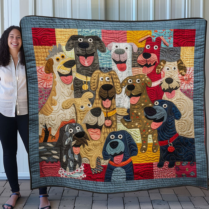 Happy Dogs WM0808001CL Quilt