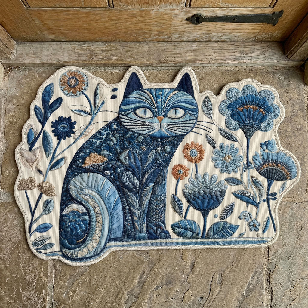 Custom Midnight Posy Shaped Doormat - NCU0PTT3065